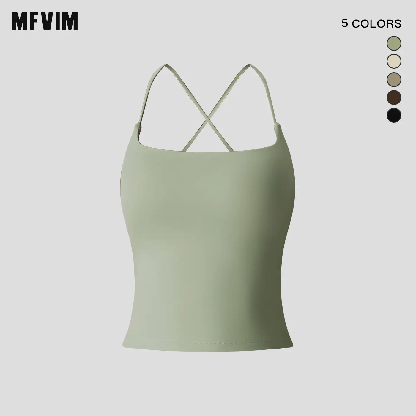 MFVIM Women's Sporty Chic Tank Tops, Cropped Cross-Back Yoga Camisole with Built-In Bra, Nude Feel Tops for Women,back to school,back to school haul