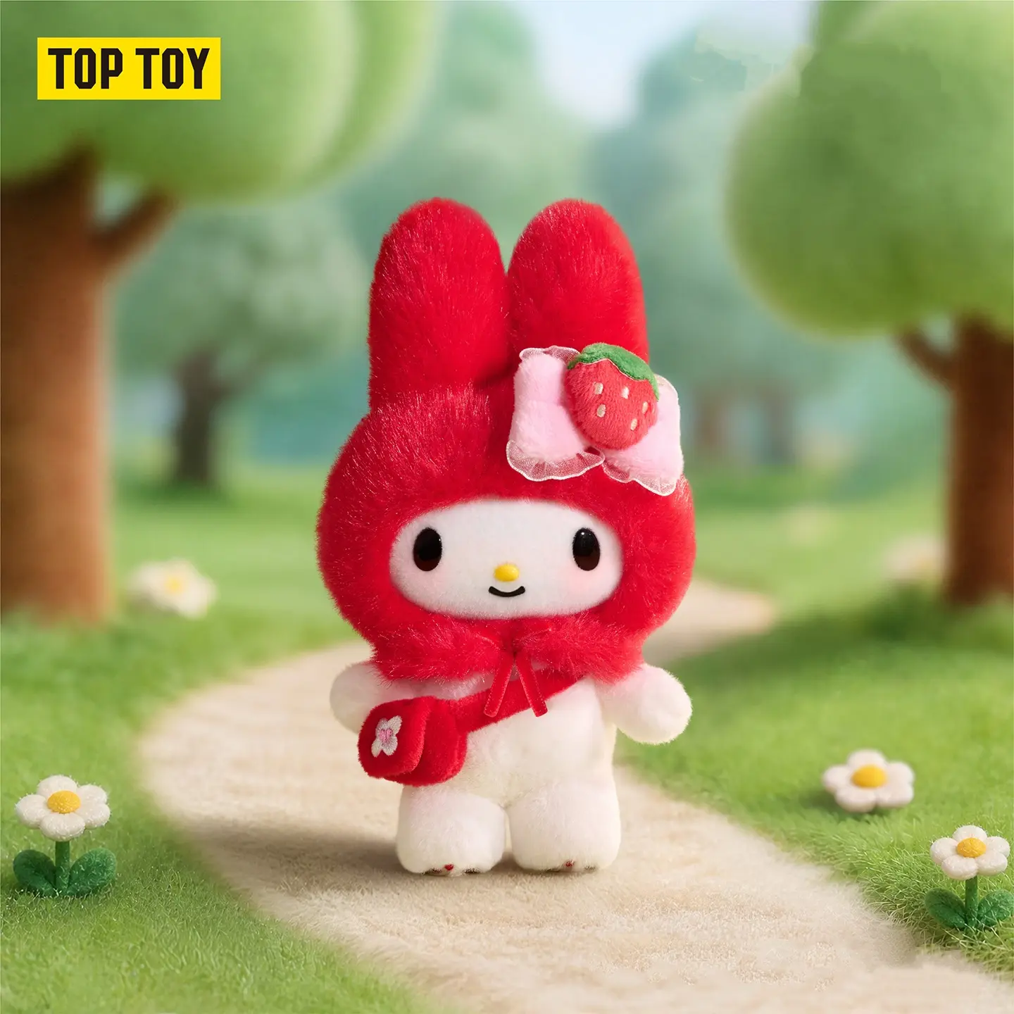 TOPTOY Melo Classic Series Plush Pendant Blind Box, Adorable Classic‑Style My Melody Plush Bag Charm, Soft Fluffy Plush Material, Lightweight Portable Ornament for Backpack & Handbag Decor, Trendy Collectible, Sweet Surprise Gift for Fans tiktokshopbackto
