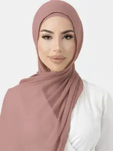 1pc Wrinkle-Free Viscose Solid Color Long Scarf | Versatile OOTD Accessory | Bandana, Headwrap & Shawl | Hijab