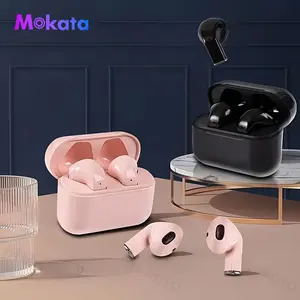 MOKATA Kids' Bluetooth Headphones: Safe Mini for Students,  High-Definition Calls, Noise Cancellation, Rechargeable Lithium Battery, Fast Charging, Wireless Gaming Headphones, Suitable for Daily Commute; Also for Hyundai Bluetooth Earbuds White Slim