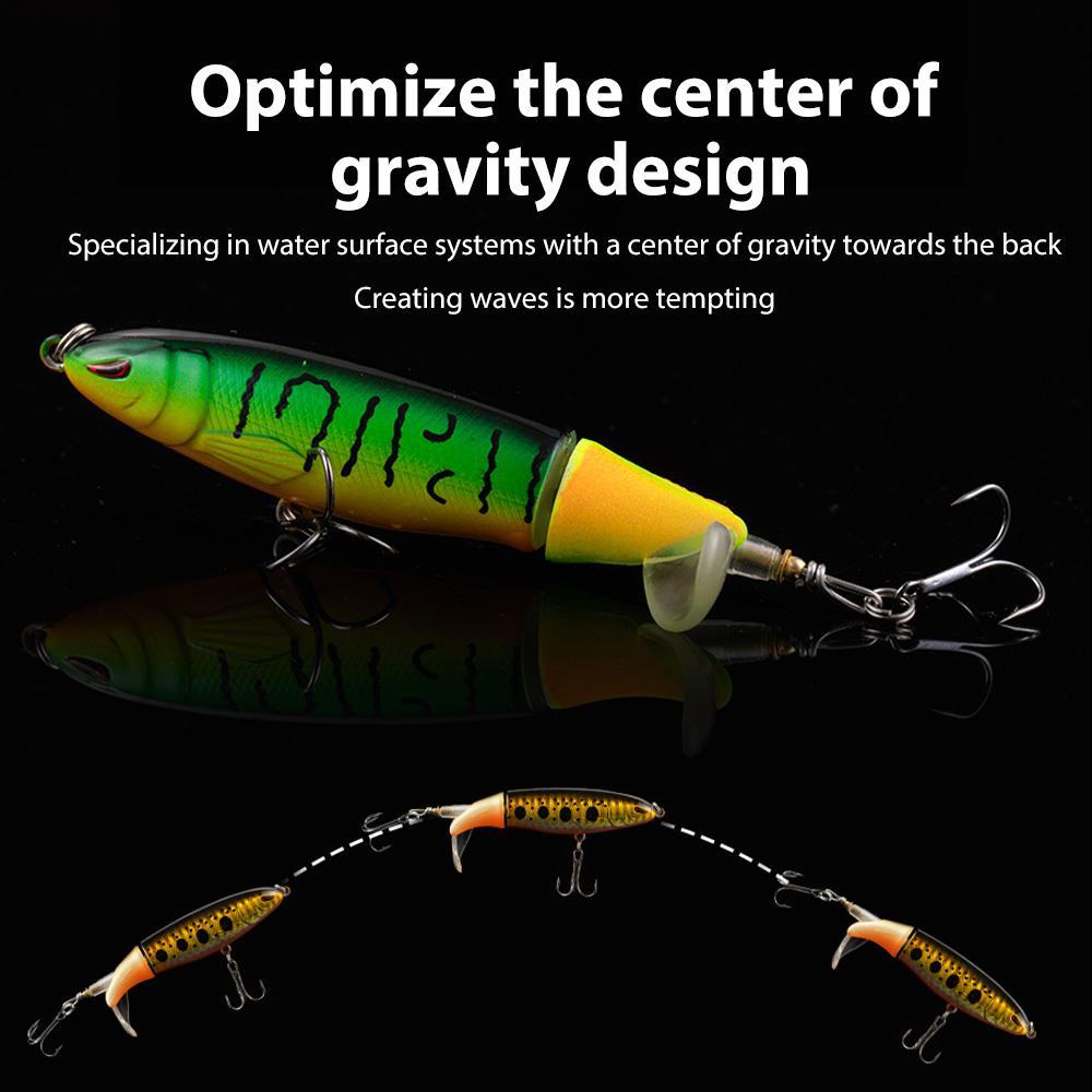 EXCROCK Fishing Lure Kit - Multi Species Fish Attractant Set, Equipped with Pre-Fitted Sturdy Hooks, Classic Styles Realistic Whopper Plopper, Swimbaits, Crankbaits, 5-Pack or 10-Pack Outdoor Fishing Accessories, Fish Attractants