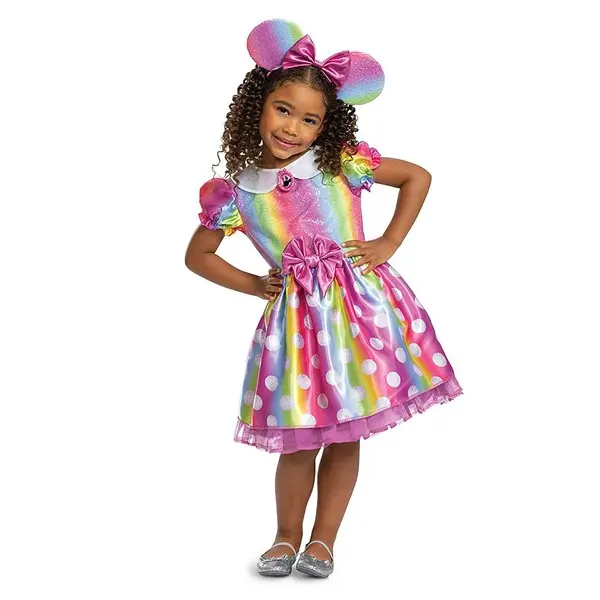Rainbow Minnie Mouse Toddler Costume