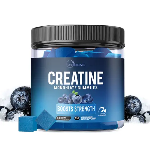 ZOOONE 150Counts Creatine Monohydrate Gummies 6g of Creatine Monohydrate per Serving- Blueberry Flavor