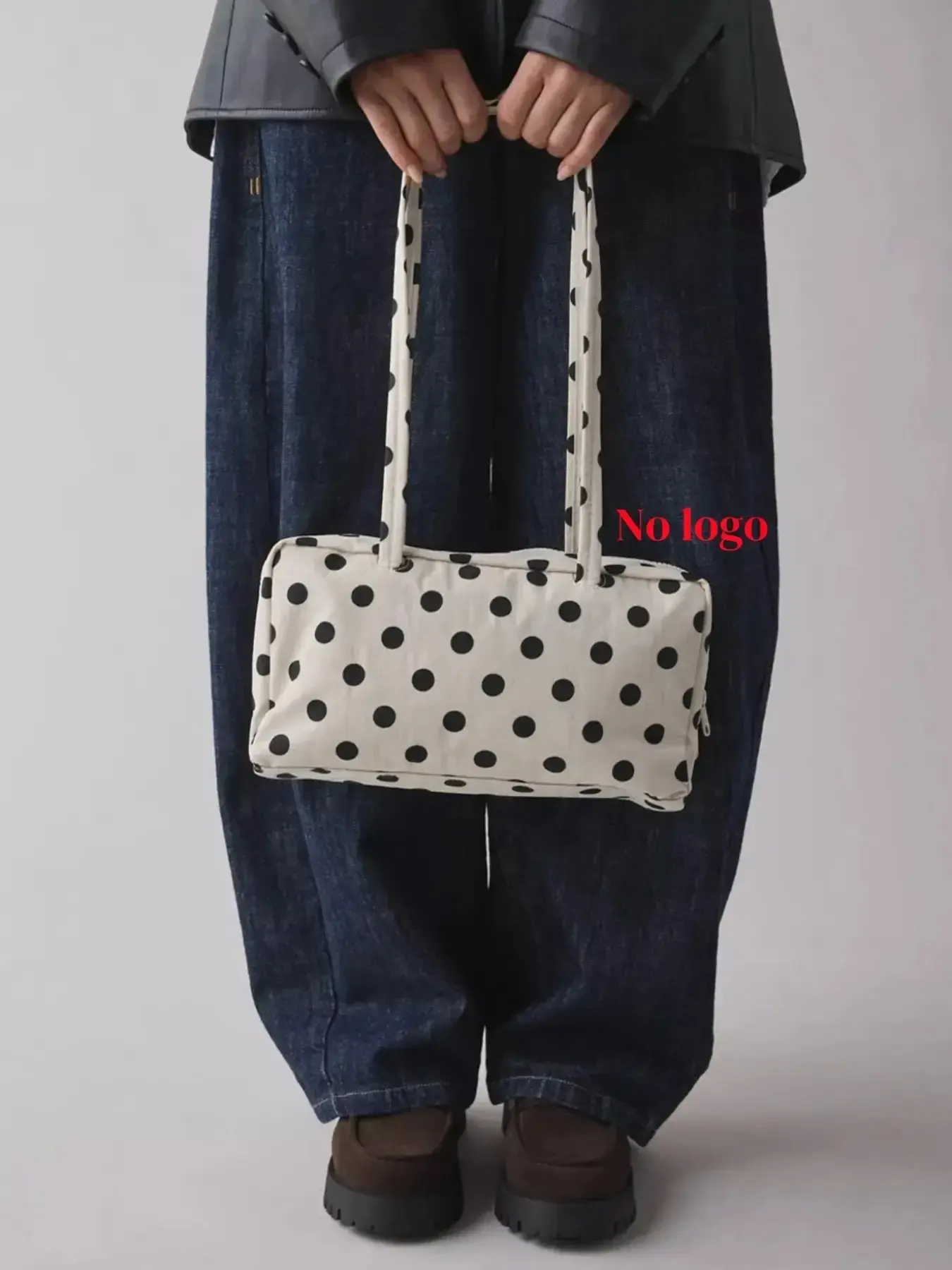 Nylon Bowler Bag, Tote Bag with Key Leash, Casual Large Capacity Commuter Work Bag, Fashionable Shoulder Bag for Everyday Use, Casual Handbag