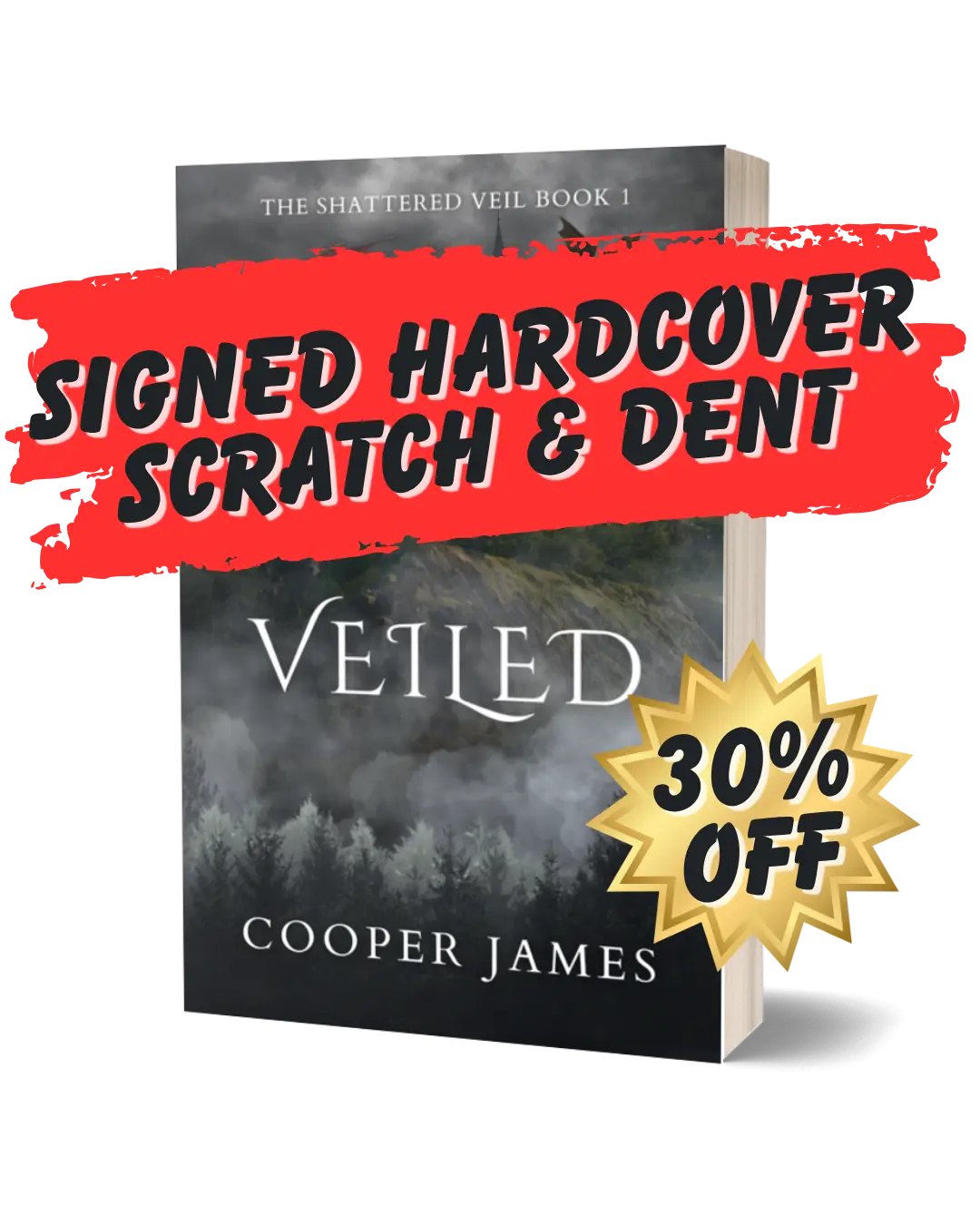 SIGNED VEILED Hardcover Scratch & Dent