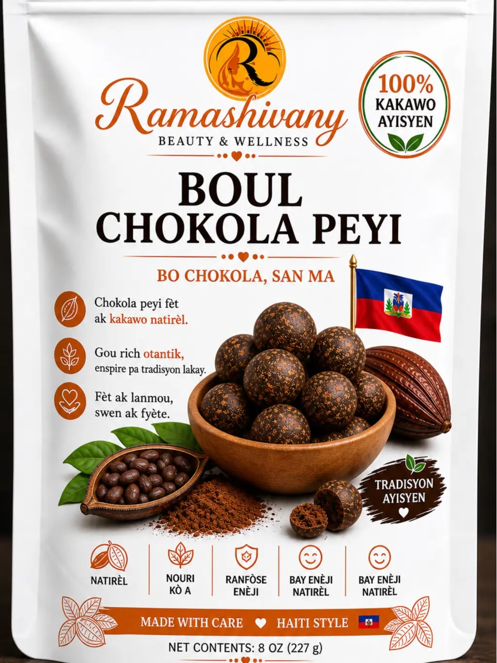 Haitian chocolate traditional