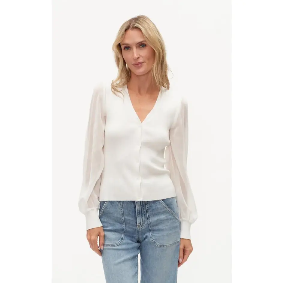 Celeste Mixed Media Sweater Top