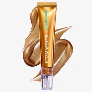 VITAMASQUES Bronze & Glow Bronzing Drops - 10ml Vegan Formula with Ceramide Complex & Antioxidant-Rich Extracts for Sun-Kissed Glow
