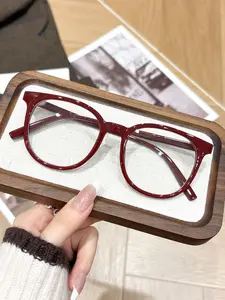 Women's New Round Frame Glasses, Casual Fashion Frames, Cute Stylish Accessory for Business and Campus, Ideal for Fashion Forward Looks