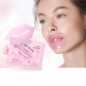 Japanese Cherry Blossom Lip Mask 7 Pack, Overnight Lip Care, Easy Peasy Lip Treatment, Perfect for Lazy Days, Single Item