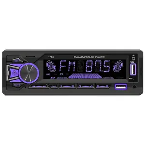 Car Stereo Mp3 Player Fm Radio, Hands-Free Calling, Aux USB TF Support, Phone Charging, 1 Din Panel, Car Audio System