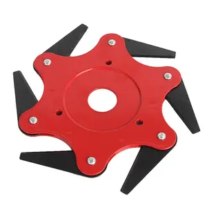 Lawn mower six-blade cutting head, gasoline lawn mower weeding blade, brush cutter universal accessory