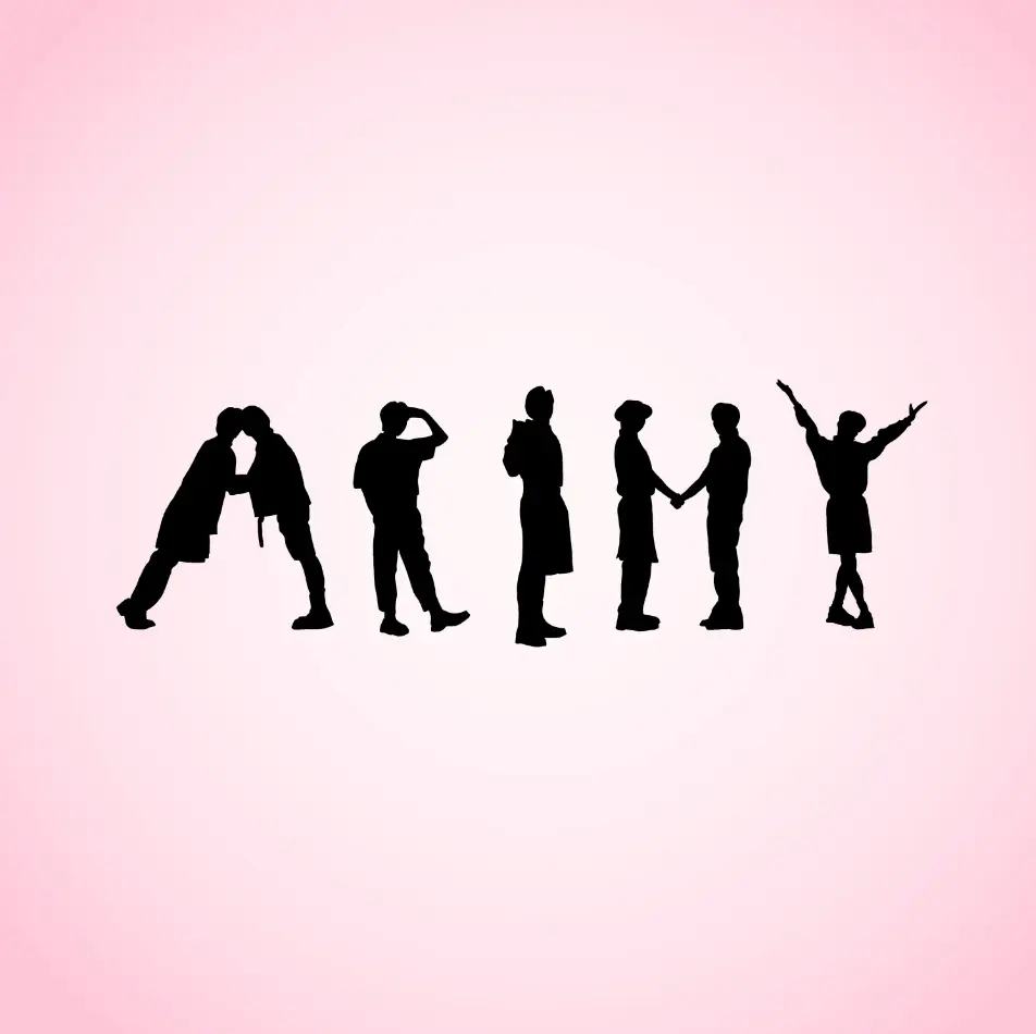 Kpop Army Pose Vinyl Decal