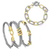 Aprilery Trendy 4PCS Twisted Adjustable Cable & Chain Link Jewelry Arm Candy Set – Stackable Knot & Hook Bangle Bracelets for Women Perfect Everyday Jewelry Gold & Silver Bracelets