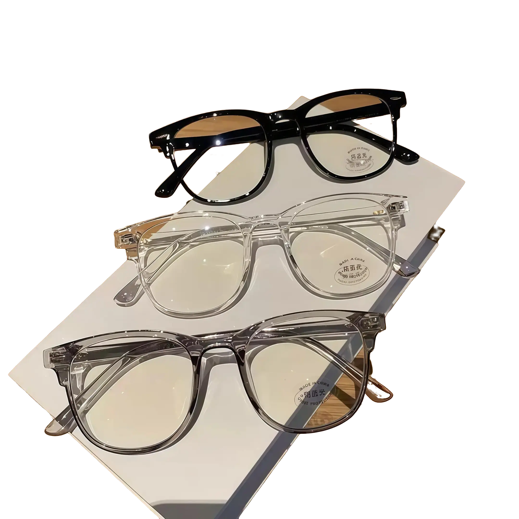 2/3-Pack Computer Blue Light Blocking Glasses for Women & Men, Anti-Eyestrain UV Glare, Photochromic Lenses, Black & Transparent Frames, Spring Hinges Comfort Eyewear