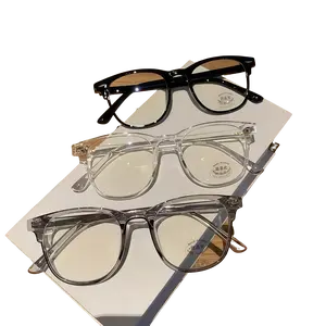 2/3-Pack Computer Blue Light Blocking Glasses for Women & Men, Anti-Eyestrain UV Glare, Photochromic Lenses, Black & Transparent Frames, Spring Hinges Comfort Eyewear
