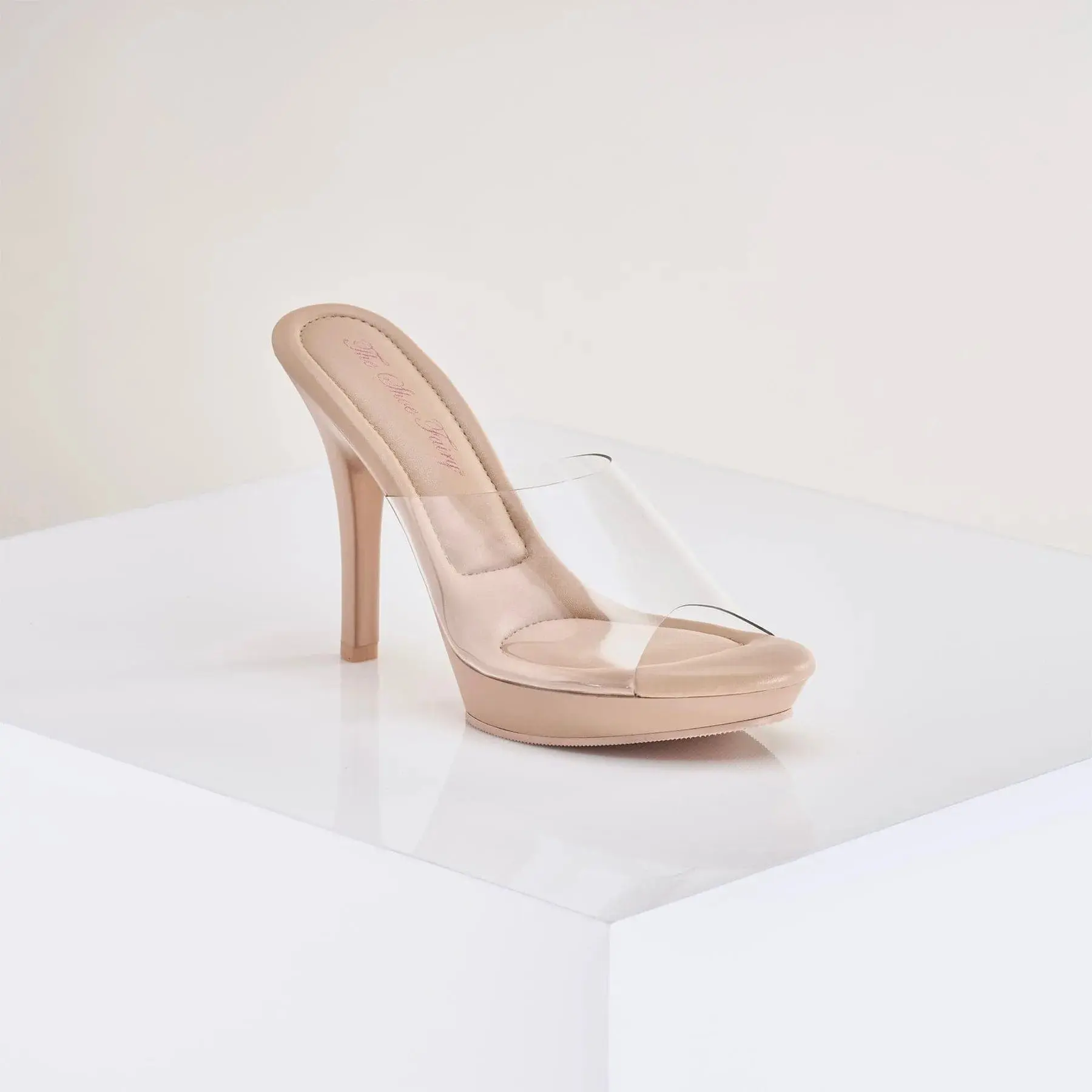 Naked 001 nude platform heels