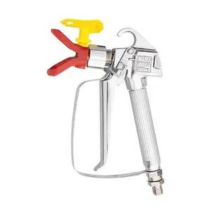 3-Piece Airless Spray Gun Kit, Paint Spraying Tool, Includes 1x 517 Nozzle with Base, Ideal for Interior/exterior House, Garden, Fence, Precision Auto, Wall Painting