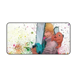 Chainsaw Man Denji Desk Mat – Pochita Anime Mouse Pad for Gamer Setup | Vibrant Otaku Desk Accessories