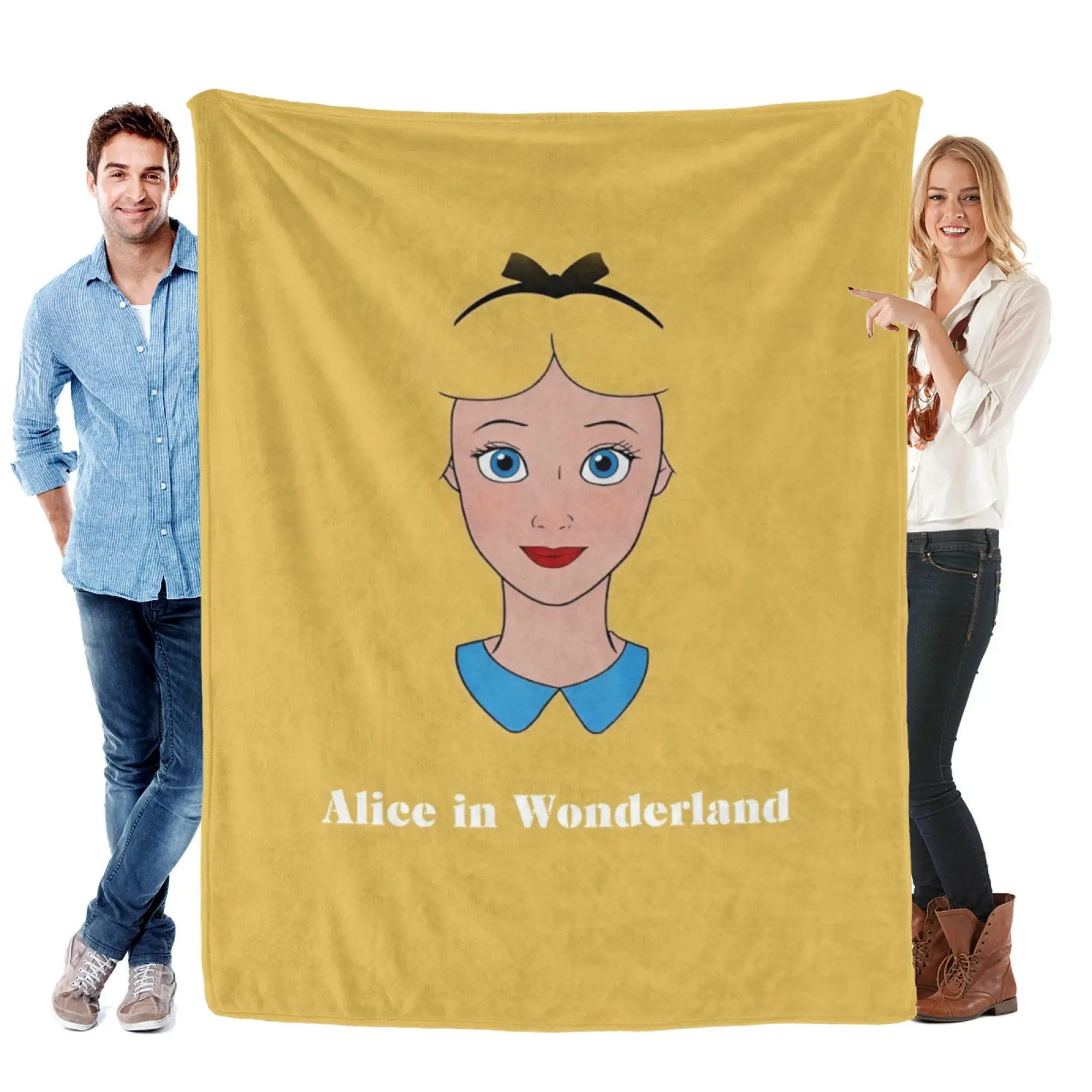 [SummerVibes] DISNEY CLASSIC Tangled Rapunzel Soft Flannel Blanket, Minimalist 2D Print Cozy Throw, Office Nap, Home Decor & Outdoor Sports Multi-Purpose