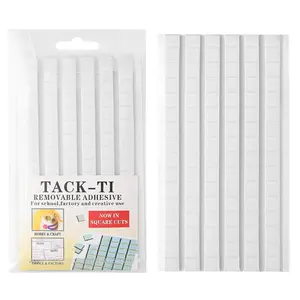 102 Pcs Adhesive Sticky Tack, Removable Poster Putty - Reusable Mounting Putty for Wall Hanging Pictures, Posters - Cleaning, Nail (White)