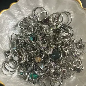 Assorted Natural Gemstone Rings – Choose 1, 8, or 20 Rings| Mixed Stones & Styles