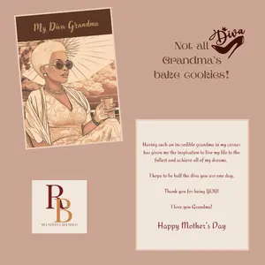 Mother's Day Card - For Grandma, Glamma, Diva, Nanna