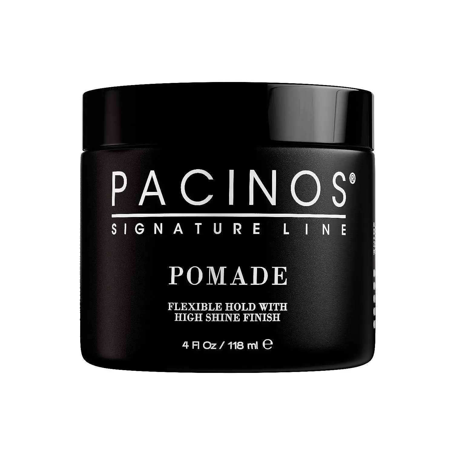 Pacinos Signature Line Pomade - Lightweight Men's Hair Pomade with Moisture Lock, Natural Oils, Water-Soluble Formula, Fragrance, Scent & Castor Oil Nourishment for Sculpted Styles on Wavy, Straight or Coarse Hair - Flexible Hold, High Shine Finish, Casto