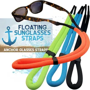 Floating Sunglasses Straps for Water – 4 Pack Buoyant Glasses Retainer for Men Women – Adjustable Floatable Eyewear Lanyard for Boating Kayaking Fishing Paddleboarding Beach Lake Pool