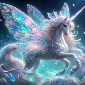 Unicorn Diamond Painting Kit, Vibrant Mosaic Art for Home Decor, Perfect for Beginners & Adults, Ideal Room Wall Decoration, Handicraft