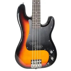 Sawtooth Americana Road Warrior Series Vintage Burst w Aluminum Pickguard Electric Bass Guitar