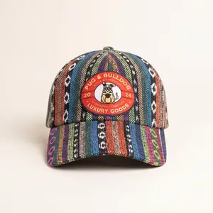 Bohemian Striped "O" Ball Cap