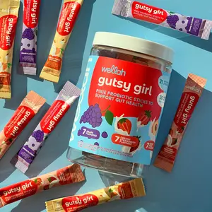 Gutsy Girl Pixie Probiotic Stickpacks | Edible Dietary Product For Healthcare And Fitness | 150mg Probiotics Per Serving | 21 Serving Wellness Supplement
