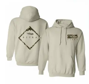 Sitka Camoflage Bottomland Pattern Two Sided Unisex Hoodie, Camo Hoodie for Christmas, Fall Holiday Fashion, Gift for Men, for Women