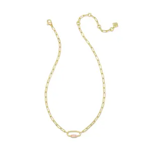 Kendra Scott Emma Chain Necklace - Gold/Pink
