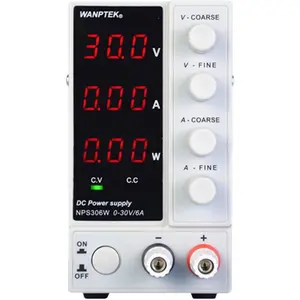 Lab DC Bench Power Supply Variable Linear Adjustable Power Supply 0-30V 0-10A for Research Institutes, Laboratories, and Factories (NPS306W 0-6A)