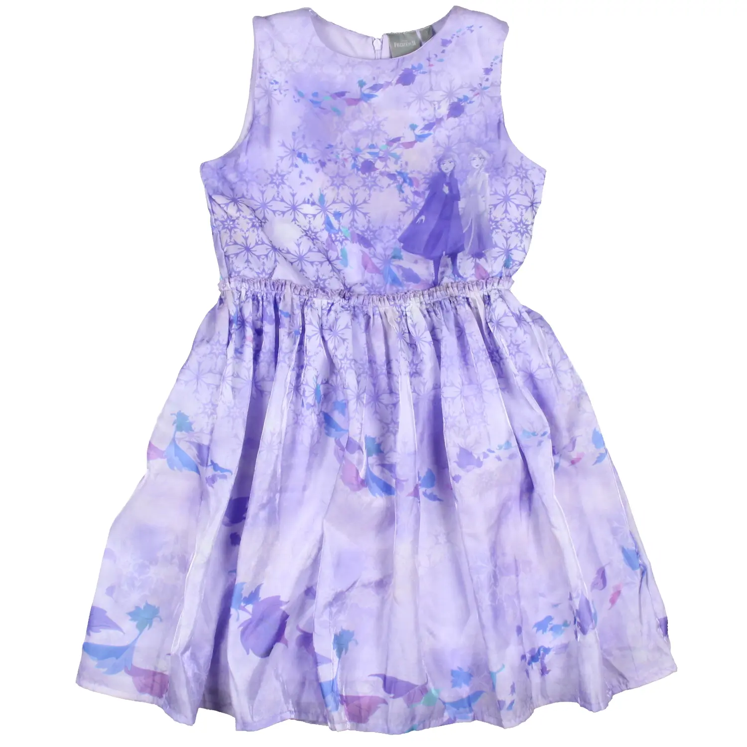 Disney Frozen 2 Girls Elsa and Anna Lavender Kids Sleeveless Dress