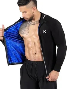 Kewlioo Pro Sauna Jacket for Men (Full/Half Zip)