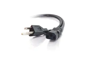 C2G 03131 14 AWG Premium Universal Power Cord (NEMA 5-15P to IEC320C13) TAA Compliant, Black (6 Feet, 1.82 Meters)