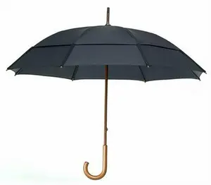 212 MAIN GustBuster 85168BL Fabric Canopy Doorman Umbrella - 68 in, Black, Outdoor Cantilever, Offset Mount, Patio Umbrella, Outdoor Cantilever Umbrella
