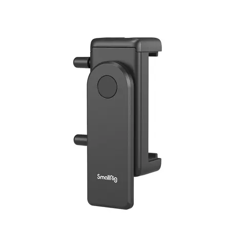 SmallRig 4366 Silicone+Plastic Anti-Pinch Rotatable Tripod Selfie Phone Mount - Portable Clip-On, Detachable, Adjustable Hands-Free Cellphone Holder with 2 Cold Shoe Mounts for Smartphones, iPhone, Samsung (Vertical/Horizontal Tripod Attachment)