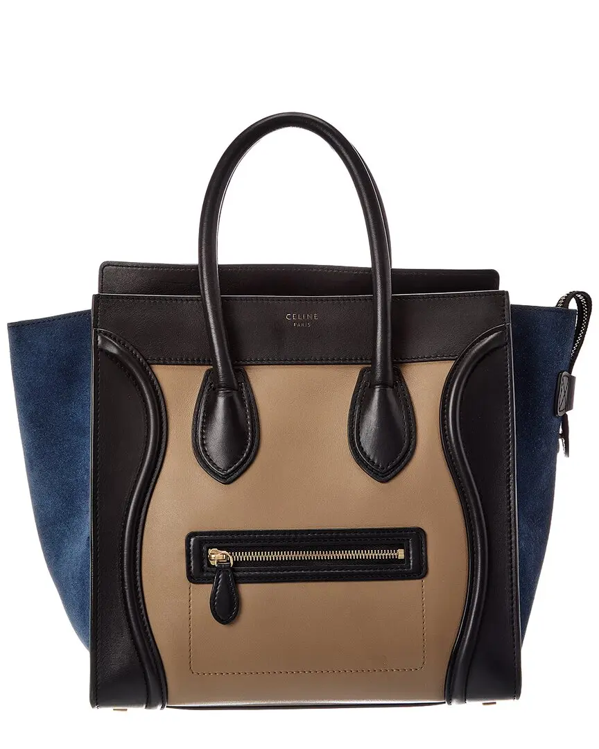 CELINE Multi Calfskin & Suede Luggage (Authentic Pre-Loved)