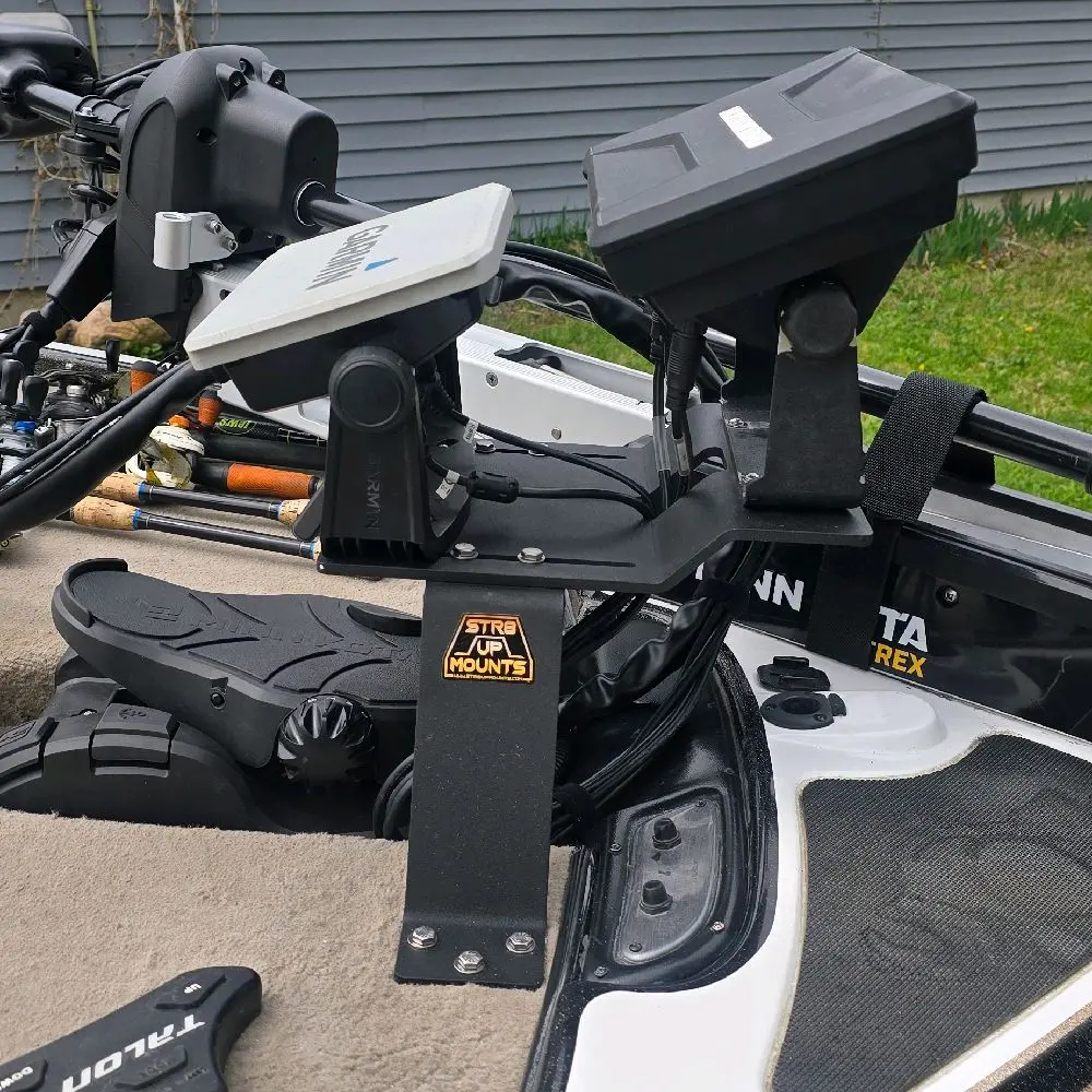 7" dual graph mount for your bass fishing electronics 7" dual graph mount for your bass fishing electronics