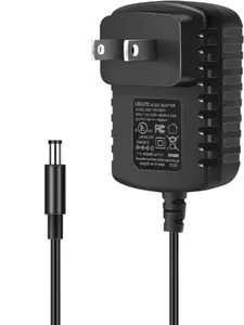 LEKATO Guitar Bass Effect Pedal Power Supply Adapter DC 9V 100V-240V 5FT Cable with US Plug