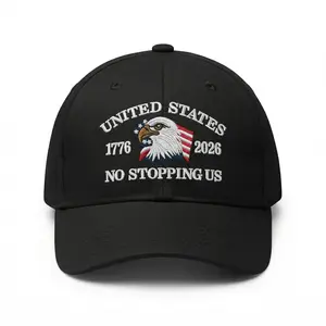 250th Anniversary Patriotic Hat | "No Stopping Us" Bald Eagle Embroidered Cap