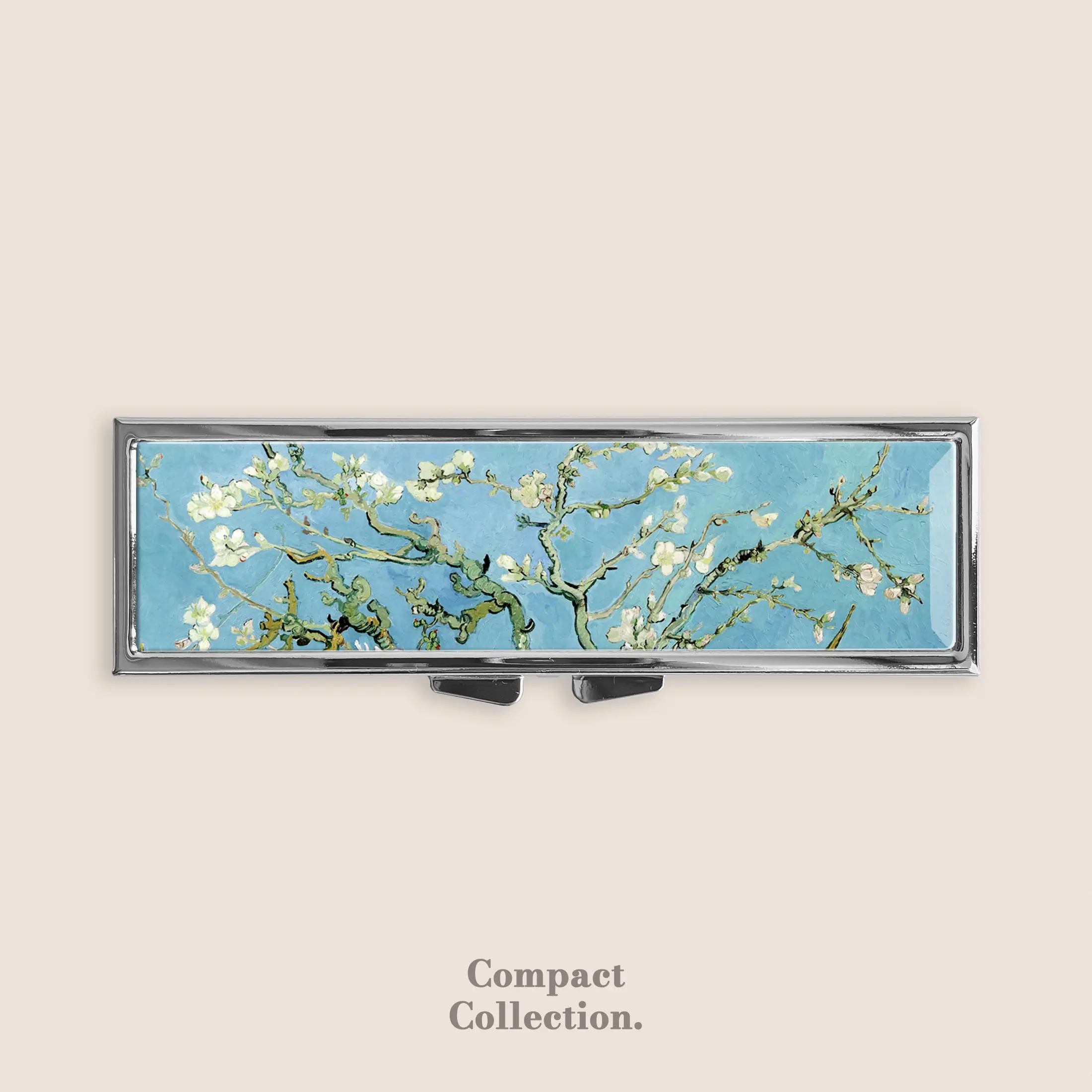 Vincent Van Gogh Blossoming Almond Tree Floral Art Pill Box Pill Container Weekly Pill Organizer 7 Day Gothic Curious Strange and Unusual Gifts Trinket Box Pill Case Pill Holder Travel Size
