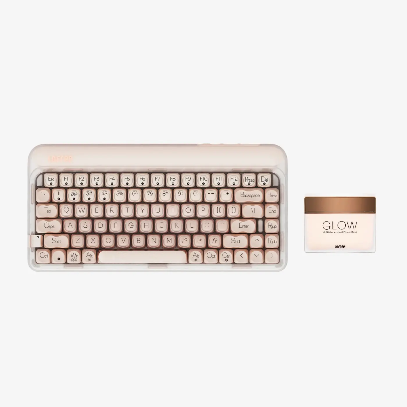 Keyboard + Glow Power Bank 180°