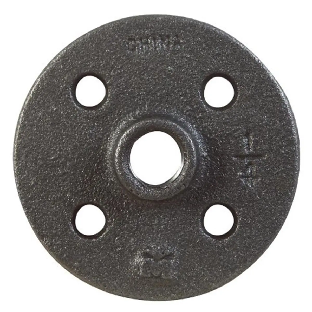 212 MAIN Imperial Malleable Iron Floor Flange, 1/4 in. NPT Threaded Fitting, Black Finish, Bagged, 5" W, Floor-Mounting for DIY Projects & Sailing Water Sports