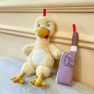 New Funny Knife Cutting Board Gift, Magnetic Split Duck Puppet, Perfect for Holidays, Birthday Gifts, Plush Doll Present