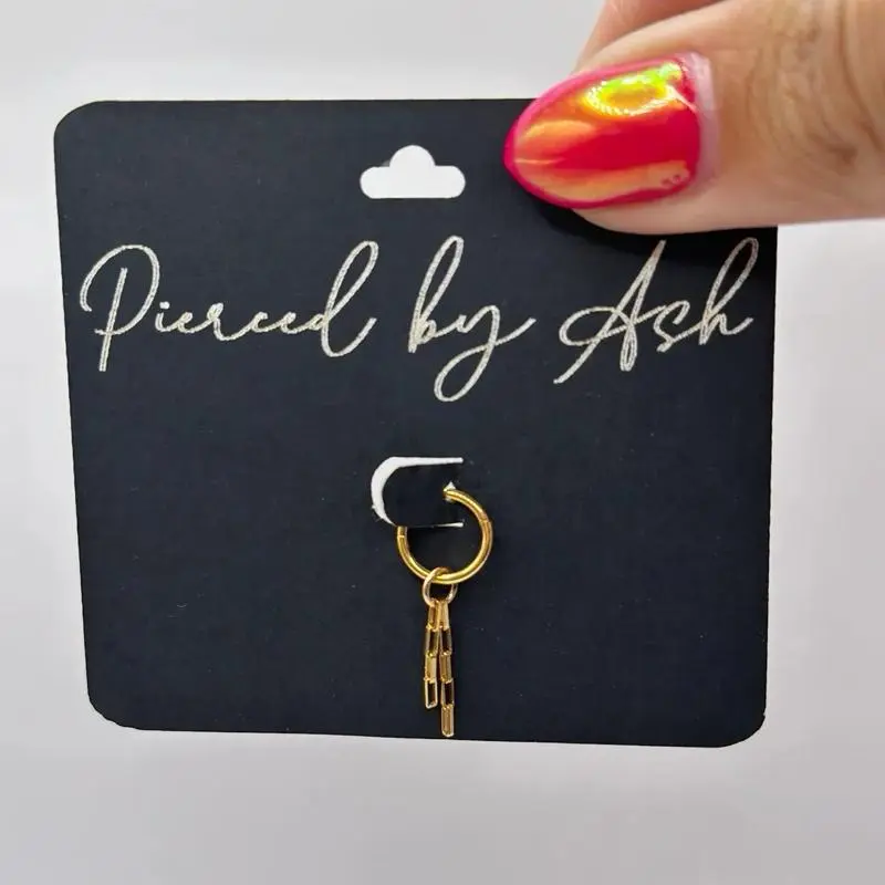 Ash & Shay Boxy Chain Helix Hoop Earring Hoop Jewelry